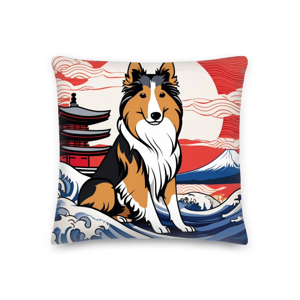 PugMug Custom Shetland Sheepdog Premium Pillow
