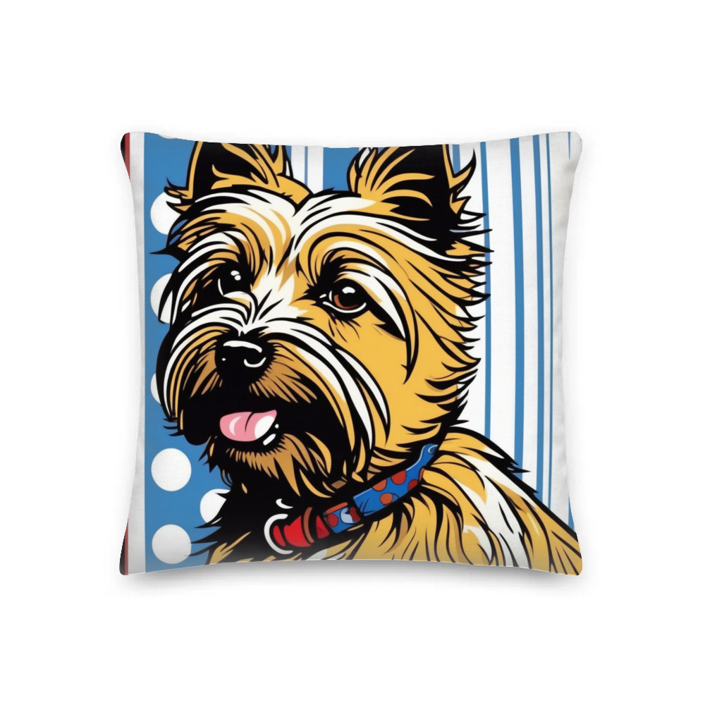 PugMug Custom Cairn Terrier Premium Pillow