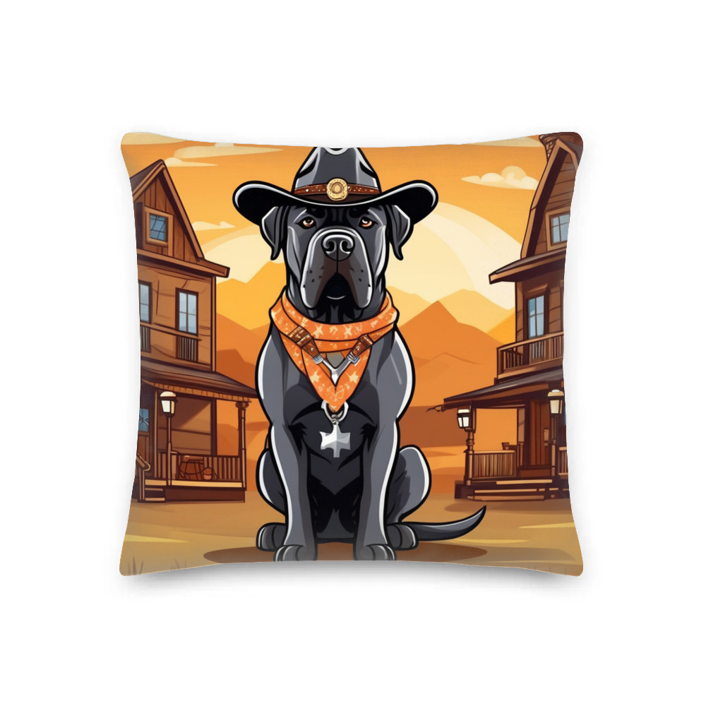 PugMug Custom Cane Corso Premium Pillow
