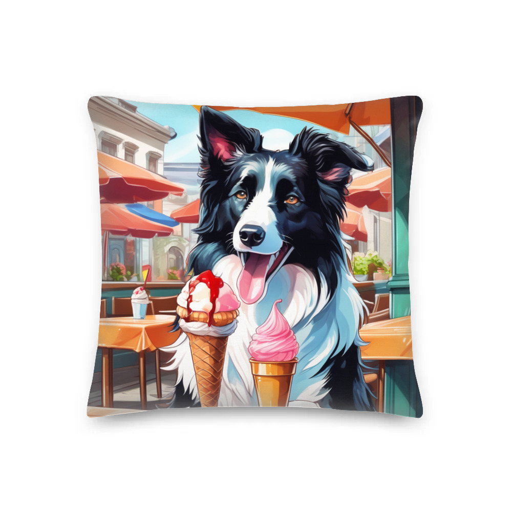 PugMug Custom Border Collie Premium Pillow
