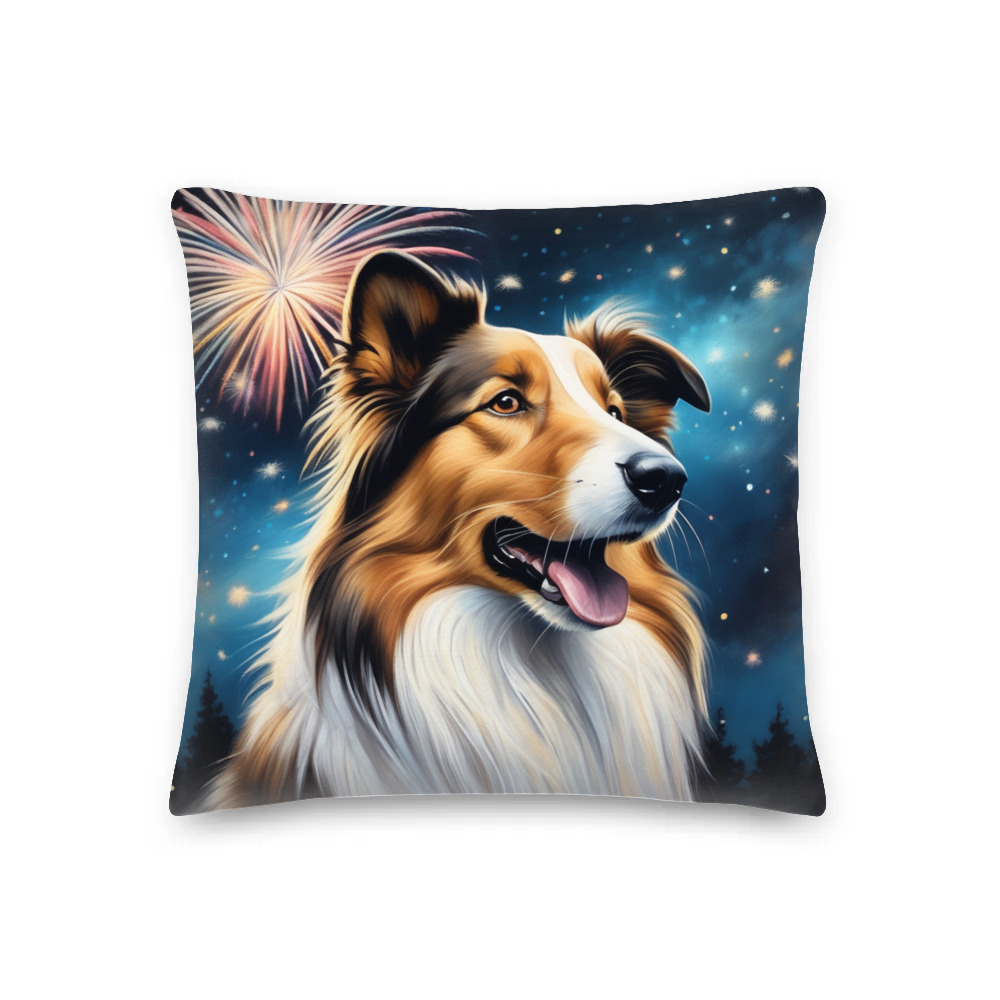PugMug Custom Collie Premium Pillow
