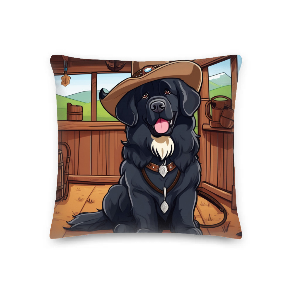 PugMug Custom Newfoundland Premium Pillow