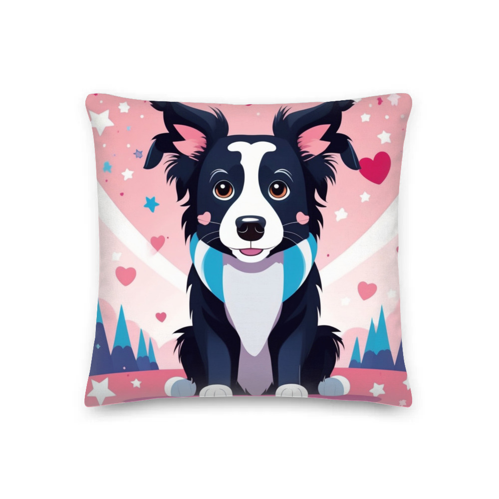 PugMug Custom Border Collie Premium Pillow