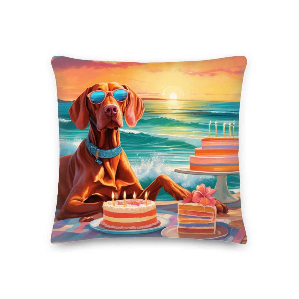 PugMug Custom Vizsla Premium Pillow