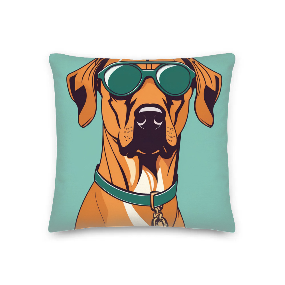 PugMug Custom Rhodesian Ridgeback Premium Pillow