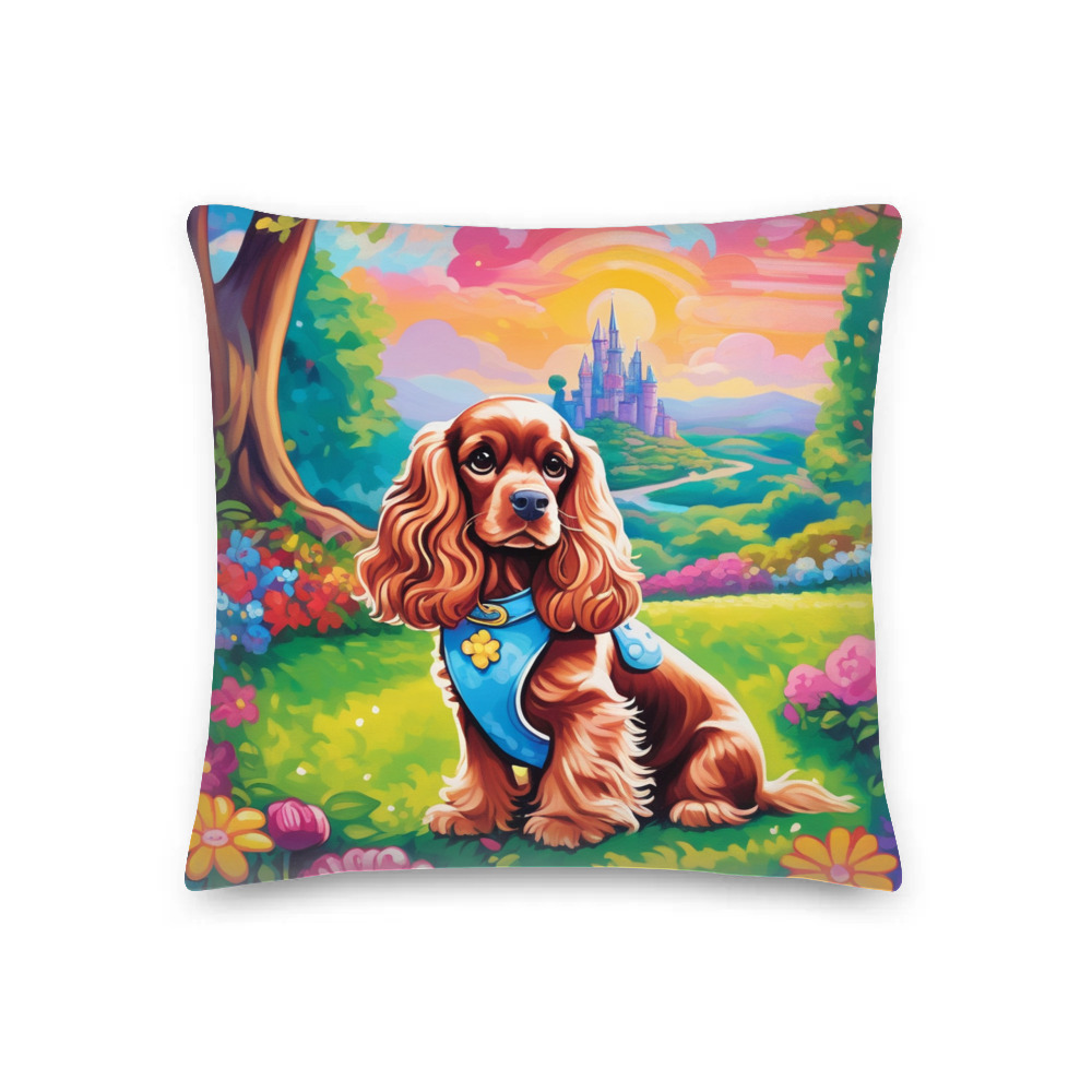PugMug Custom Cocker Spaniel Premium Pillow