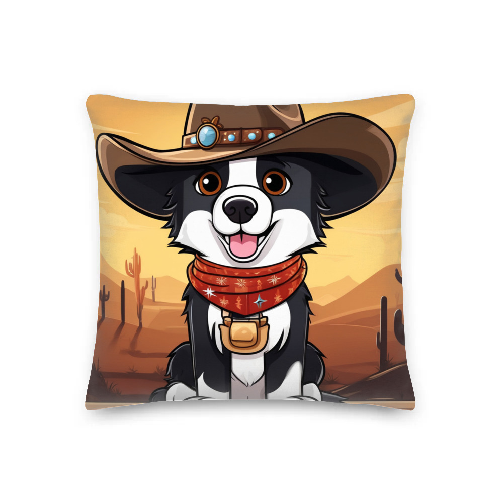 PugMug Custom Border Collie Premium Pillow