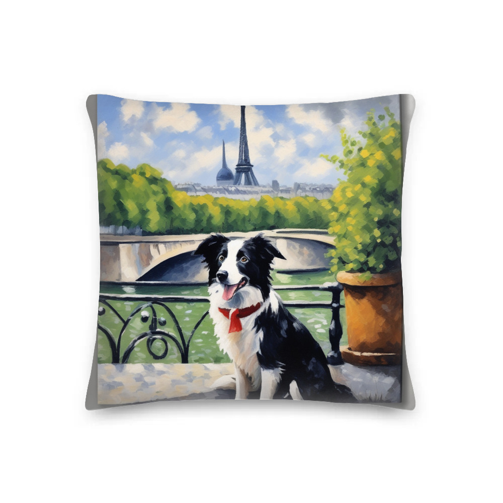 PugMug Custom Border Collie Premium Pillow
