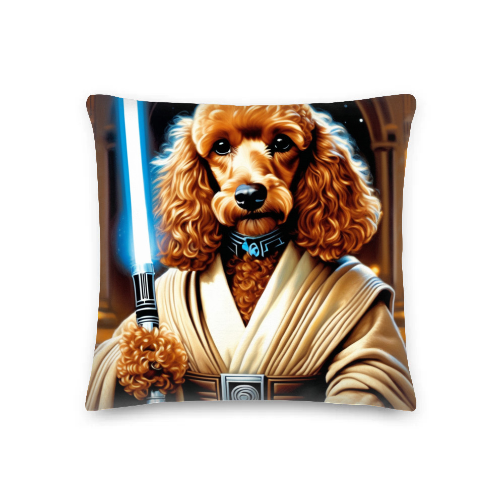 PugMug Custom Tan Poodle Premium Pillow