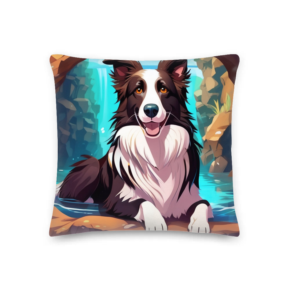 PugMug Custom Border Collie Premium Pillow