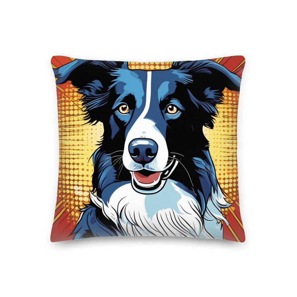PugMug Custom Border Collie Premium Pillow