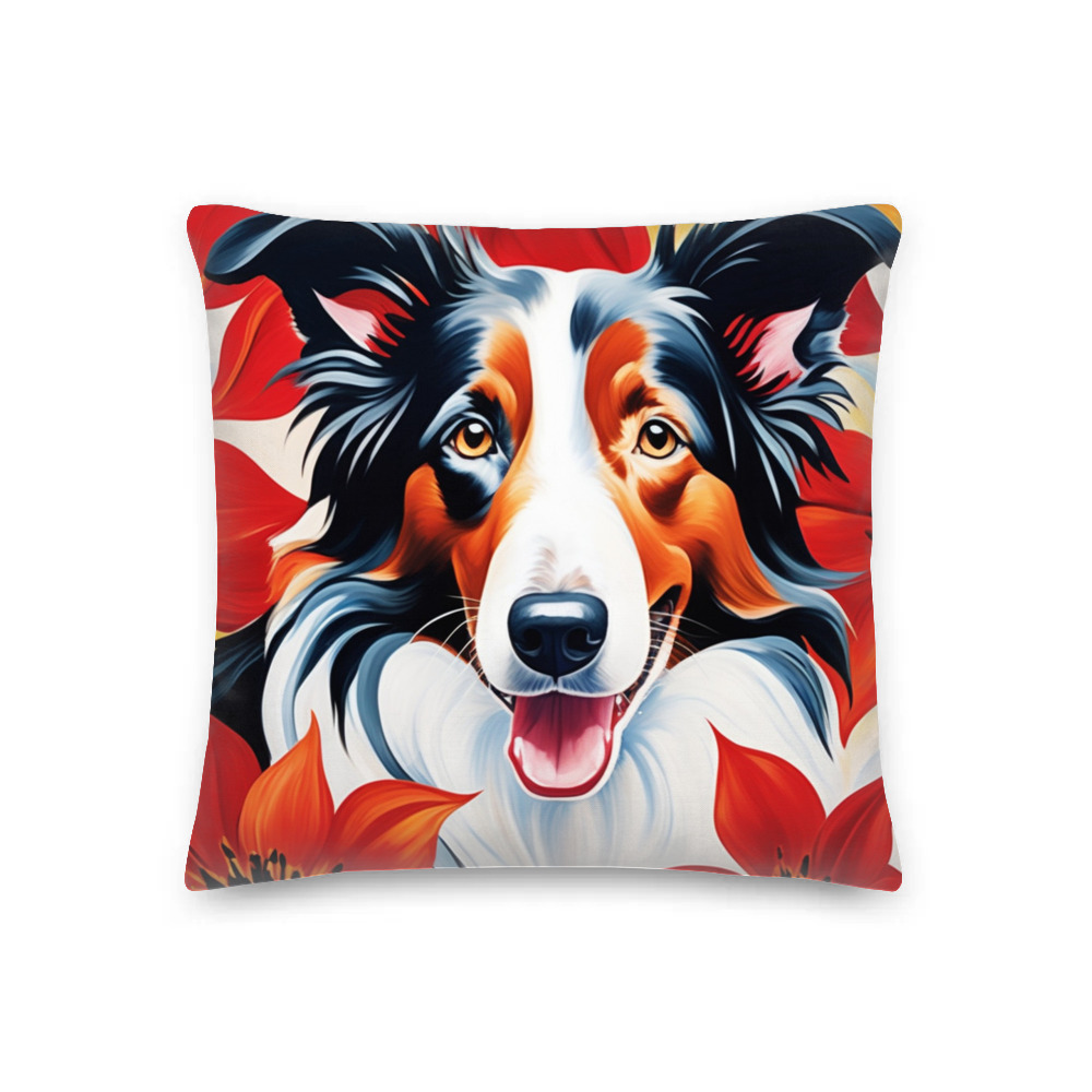 PugMug Custom Border Collie Premium Pillow