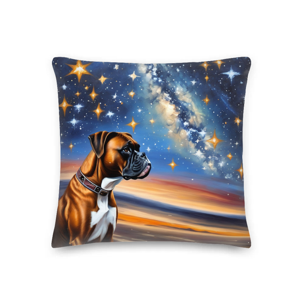 PugMug Custom Boxer Dog Premium Pillow