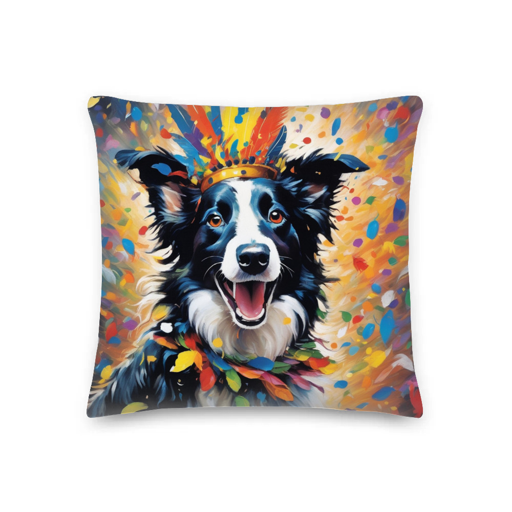 PugMug Custom Border Collie Premium Pillow