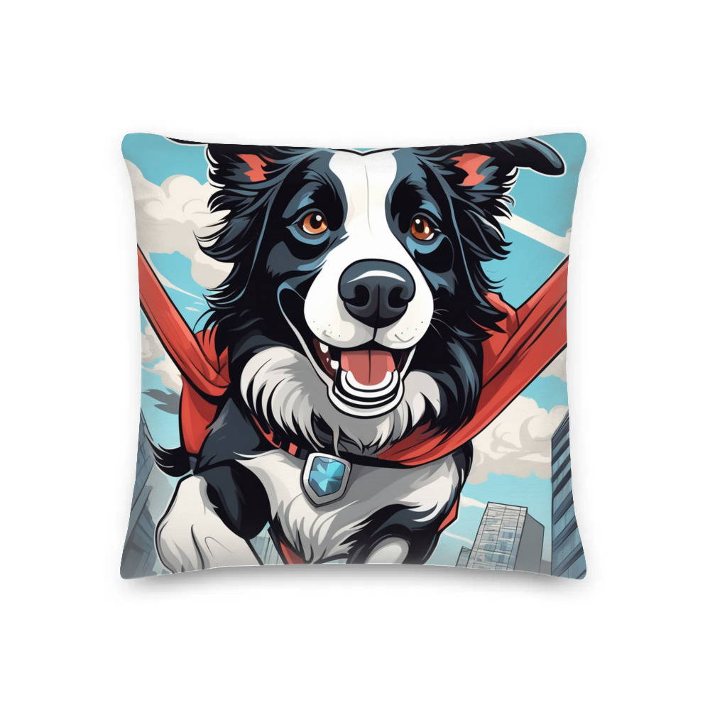 PugMug Custom Border Collie Premium Pillow
