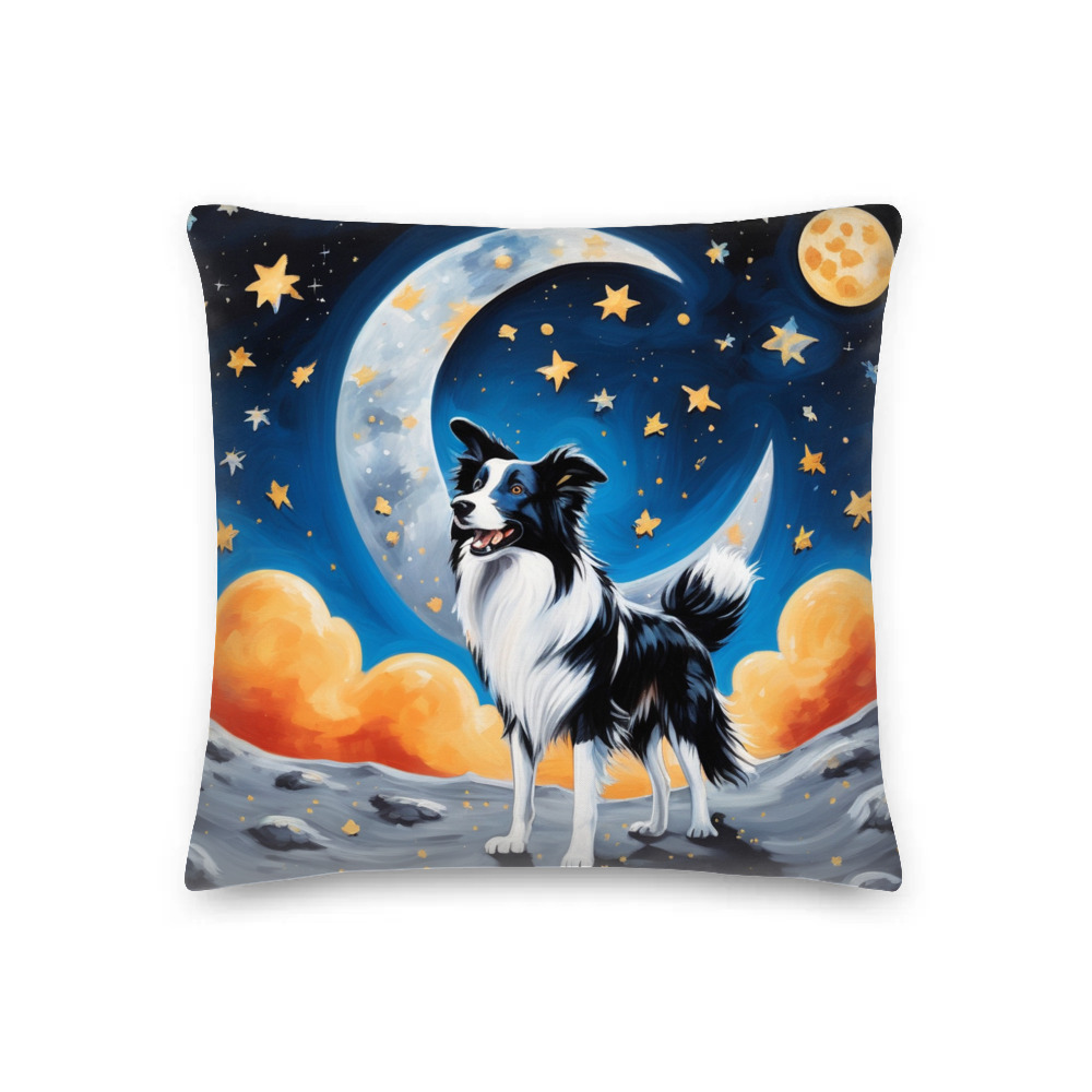 PugMug Custom Border Collie Premium Pillow
