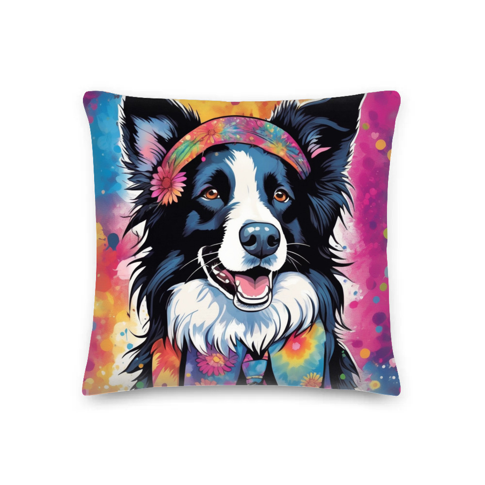 PugMug Custom Border Collie Premium Pillow