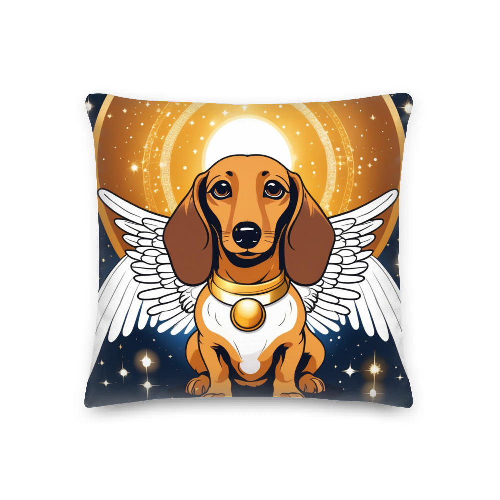 PugMug Custom Tan Dachshund Premium Pillow