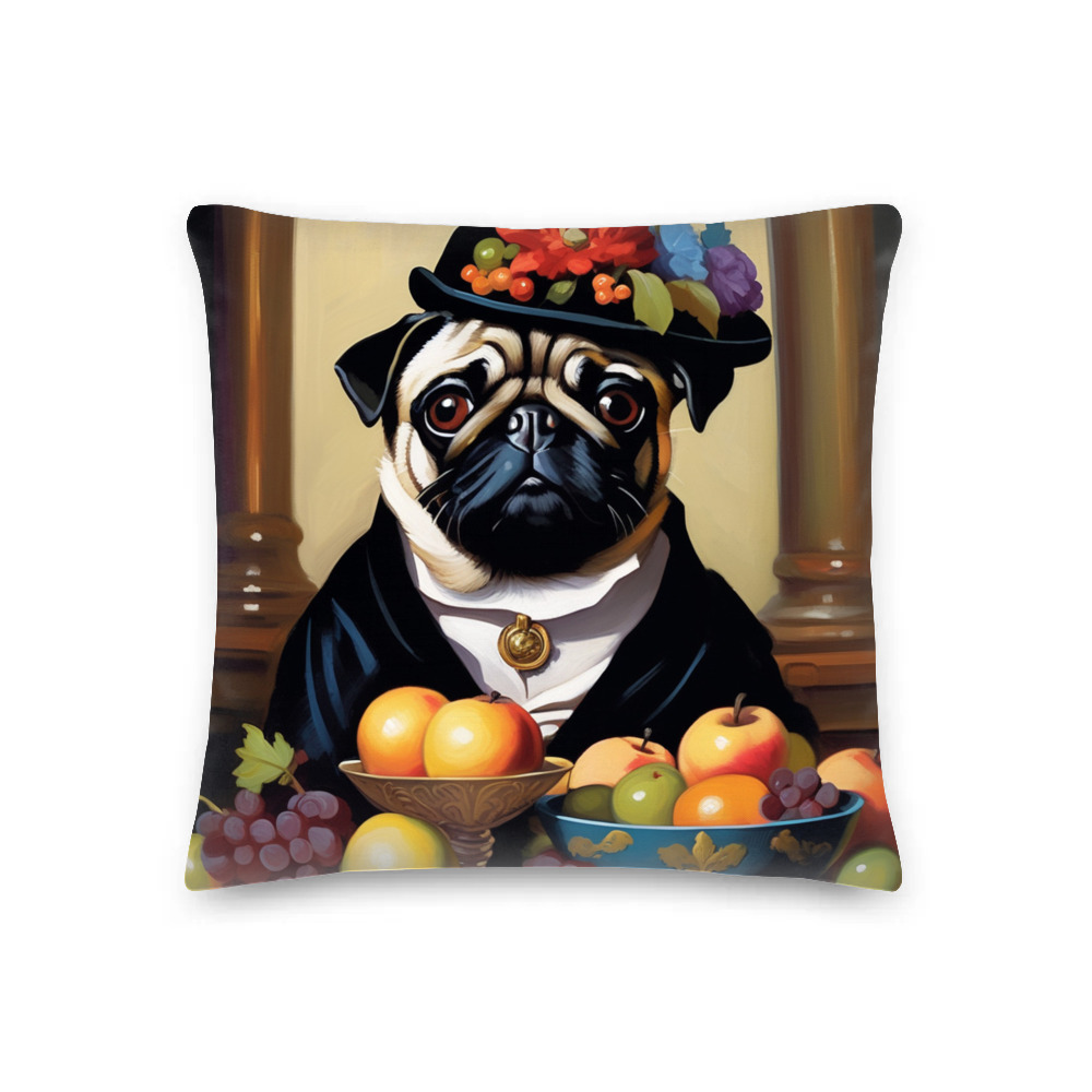 PugMug Custom Pug Premium Pillow