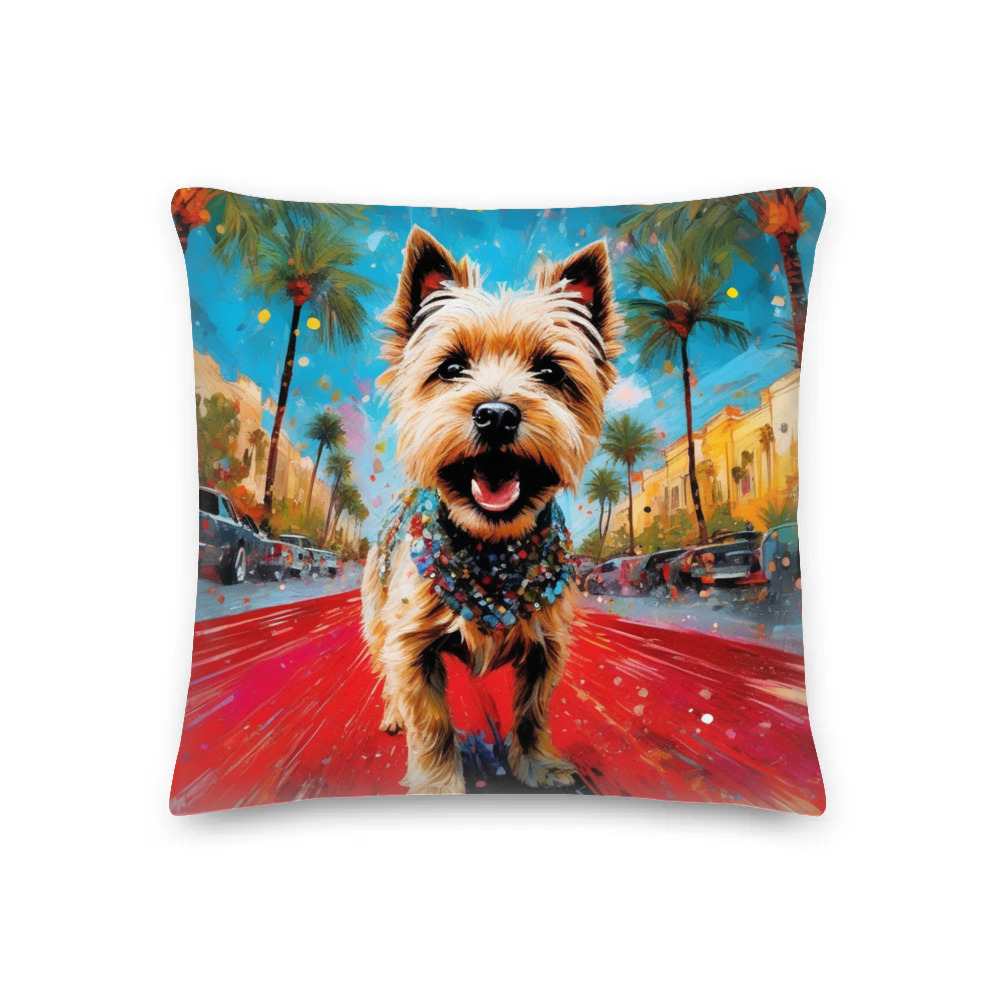 PugMug Custom Cairn Terrier Premium Pillow