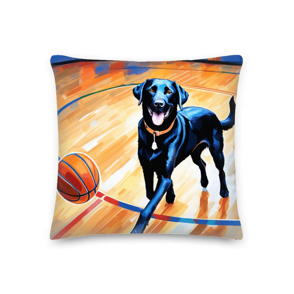 PugMug Custom Black Labrador Retriever Premium Pillow