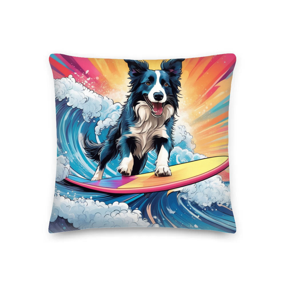 PugMug Custom Border Collie Premium Pillow