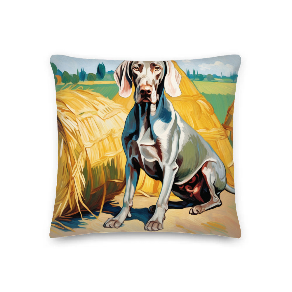 PugMug Custom Weimaraner Premium Pillow