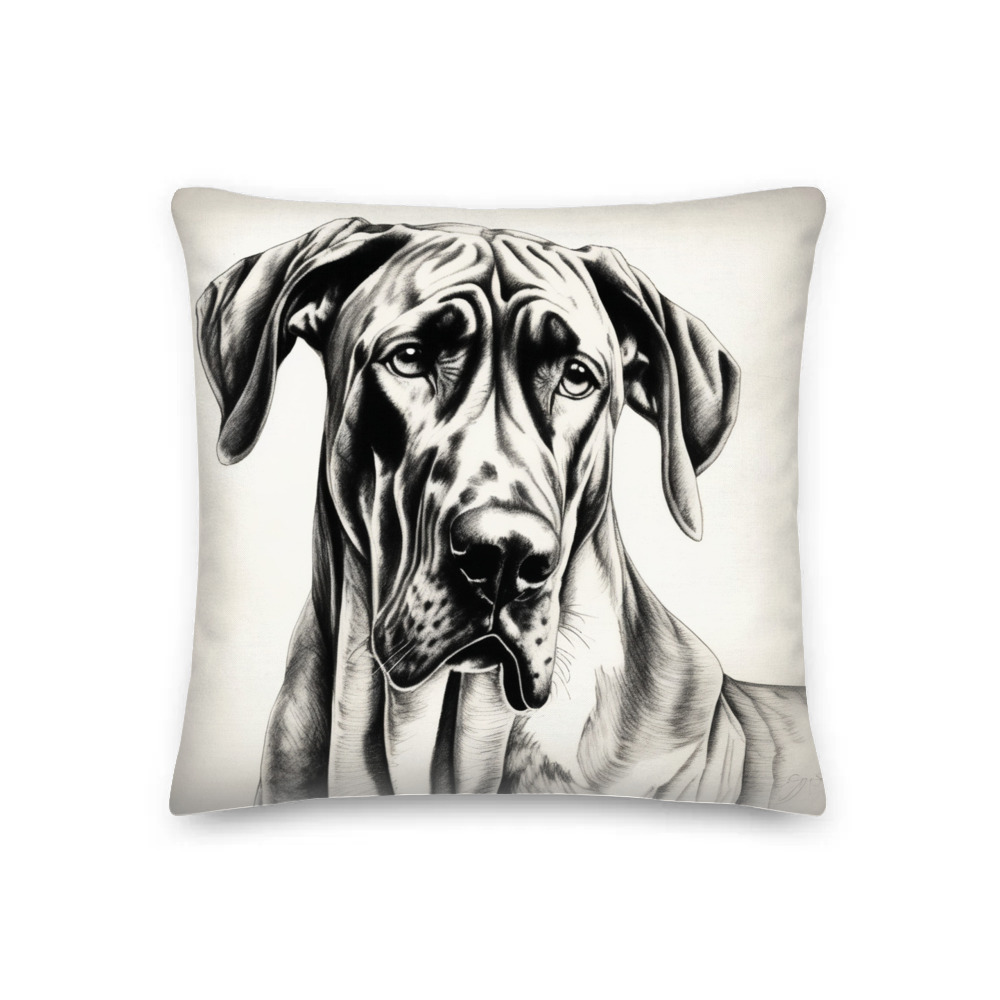 PugMug Custom Great Dane Premium Pillow