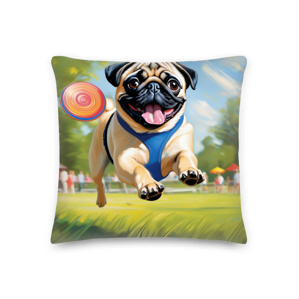 PugMug Custom Pug Premium Pillow
