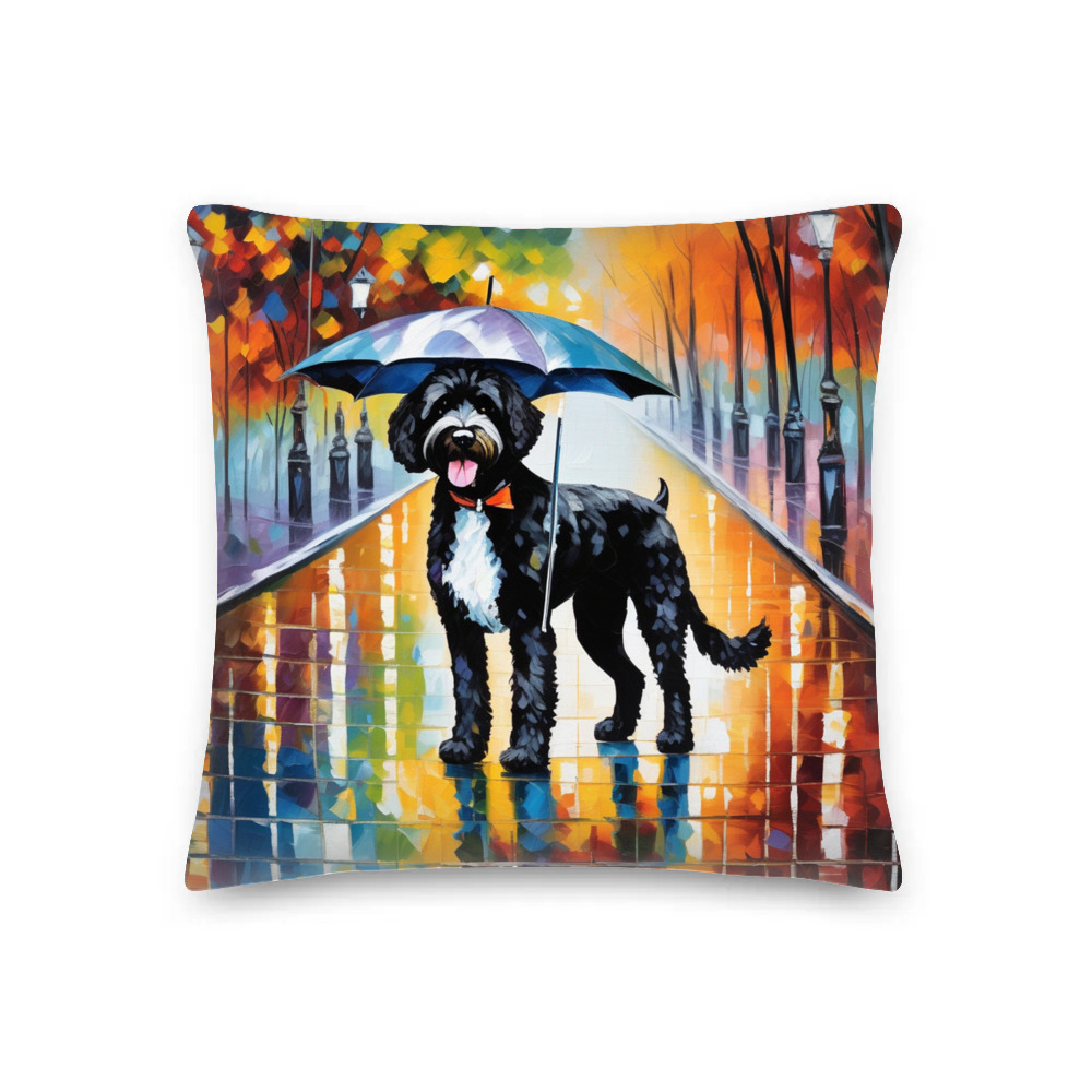 PugMug Custom Portuguese Water Dog Premium Pillow