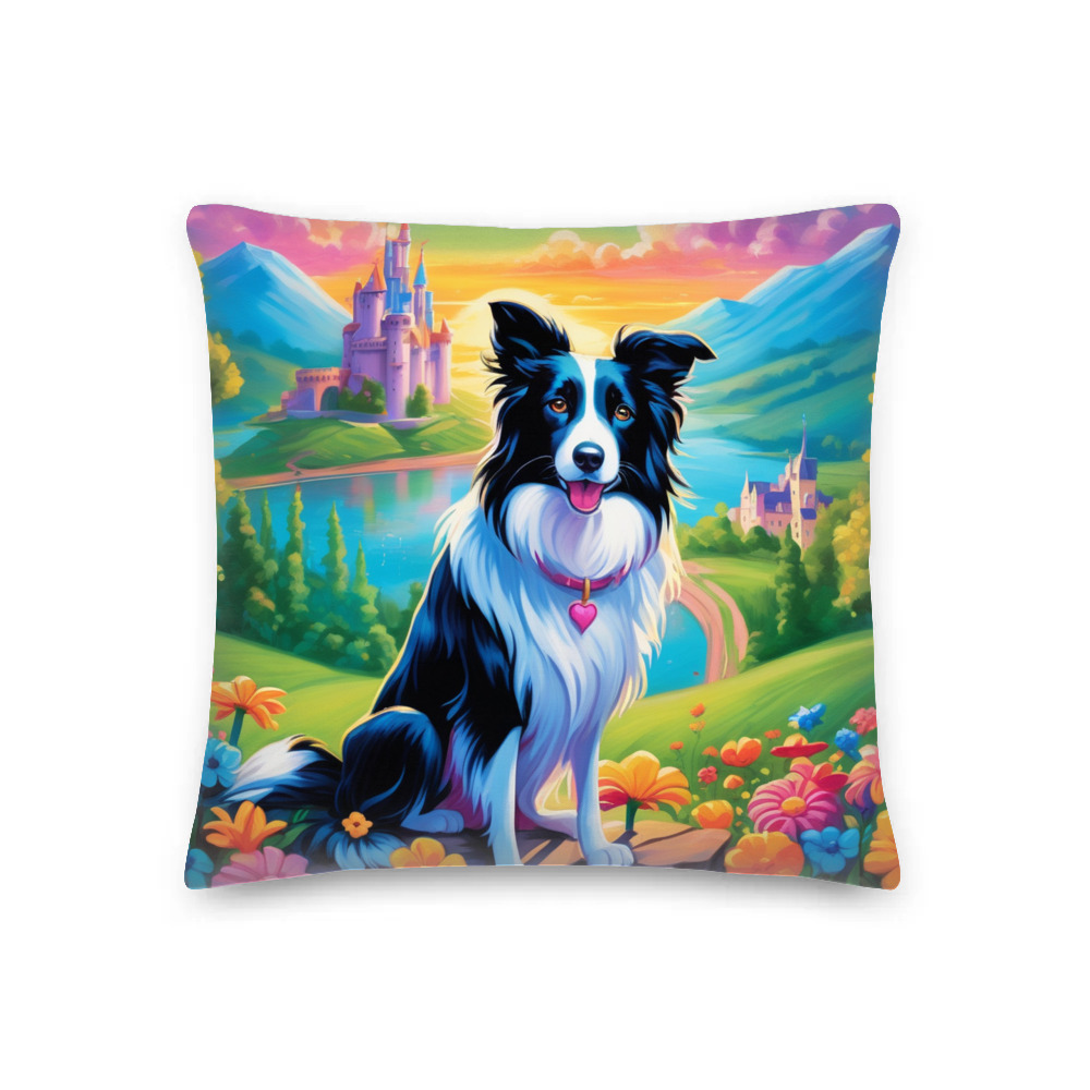 PugMug Custom Border Collie Premium Pillow
