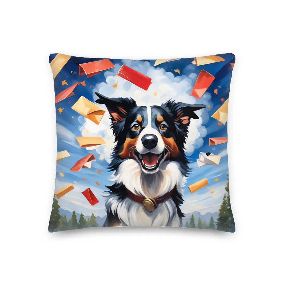 PugMug Custom Border Collie Premium Pillow