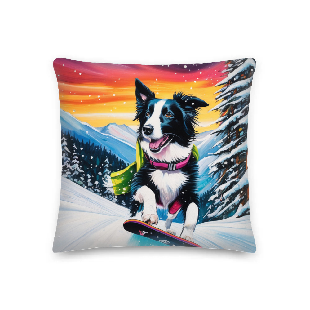 PugMug Custom Border Collie Premium Pillow