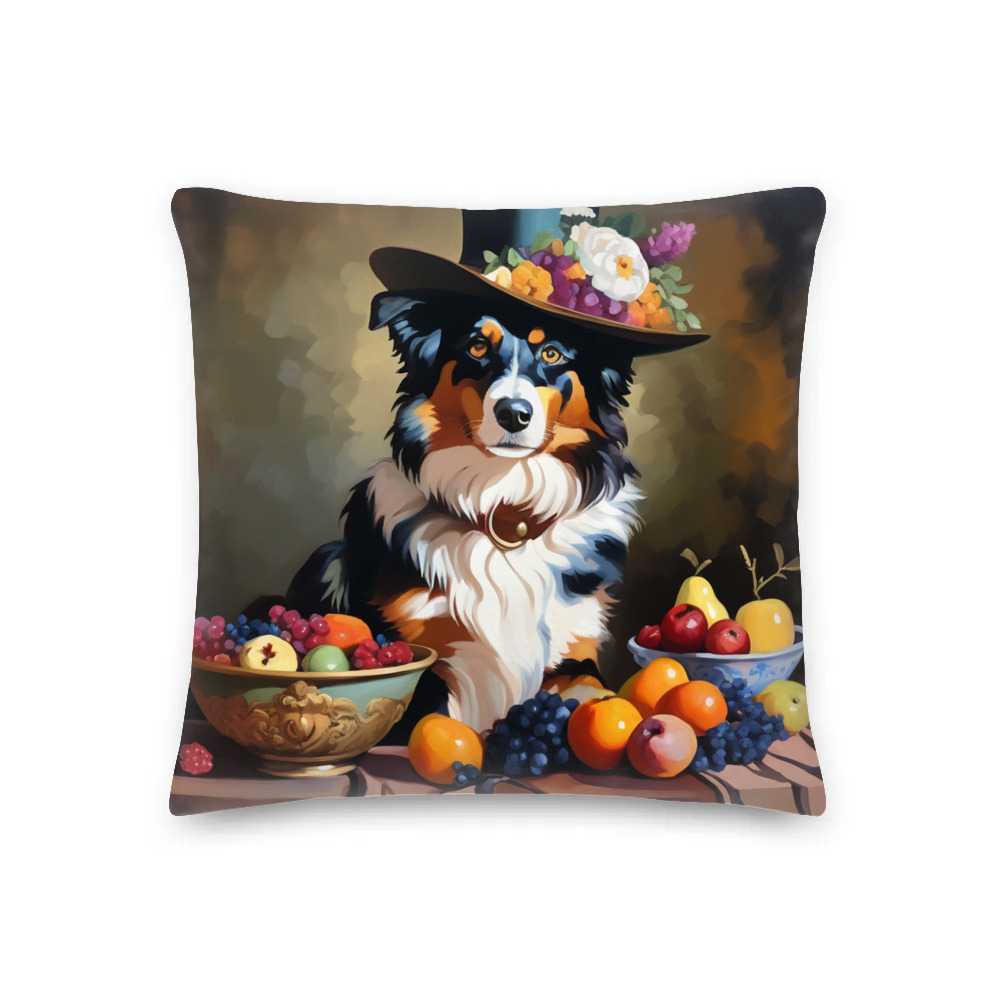 PugMug Custom Australian Shepherd Dog Premium Pillow