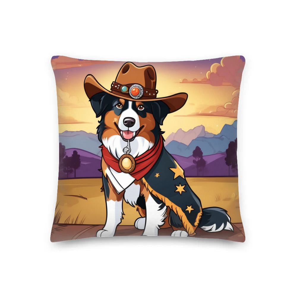 PugMug Custom Australian Shepherd Dog Premium Pillow