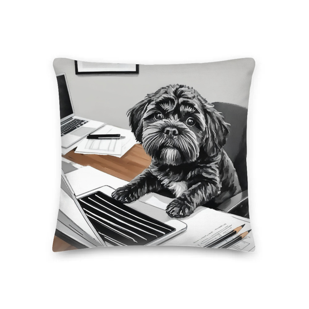 PugMug Custom Lily Premium Pillow