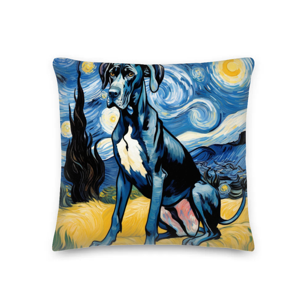 PugMug Custom Great Dane Premium Pillow