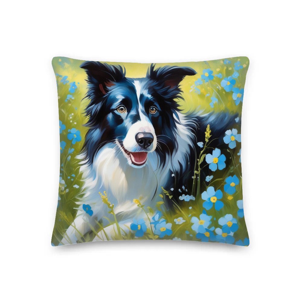 PugMug Custom Border Collie Premium Pillow