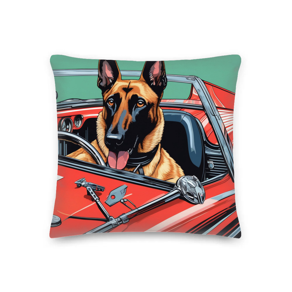 PugMug Custom Belgian Malinois Premium Pillow