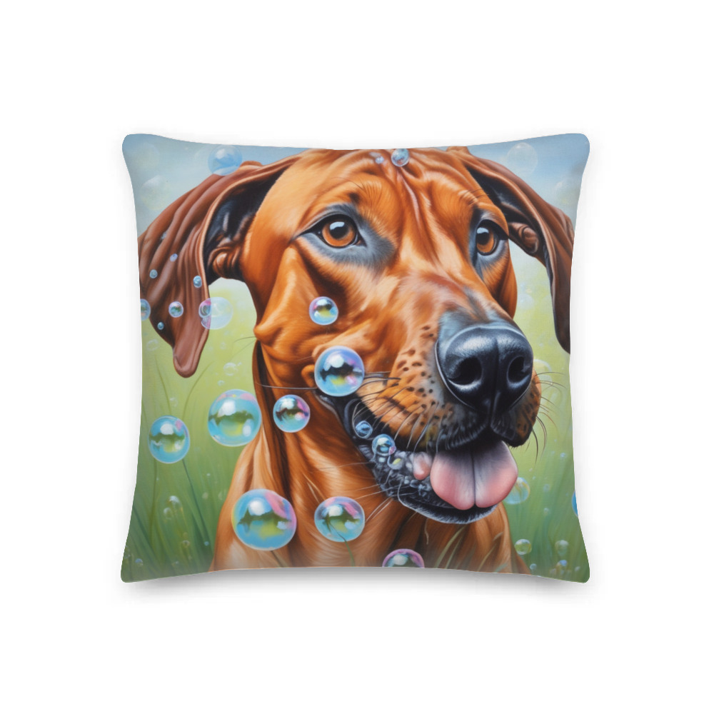 PugMug Custom Rhodesian Ridgeback Premium Pillow