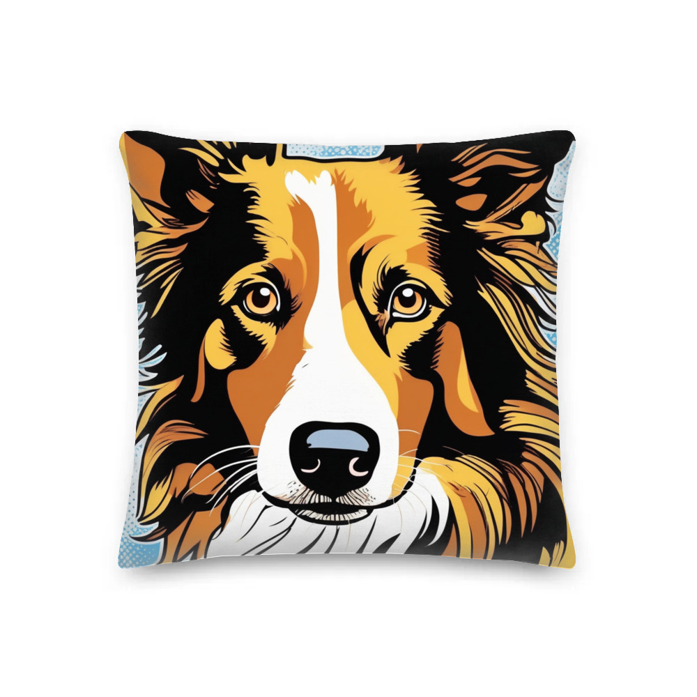 PugMug Custom Border Collie Premium Pillow