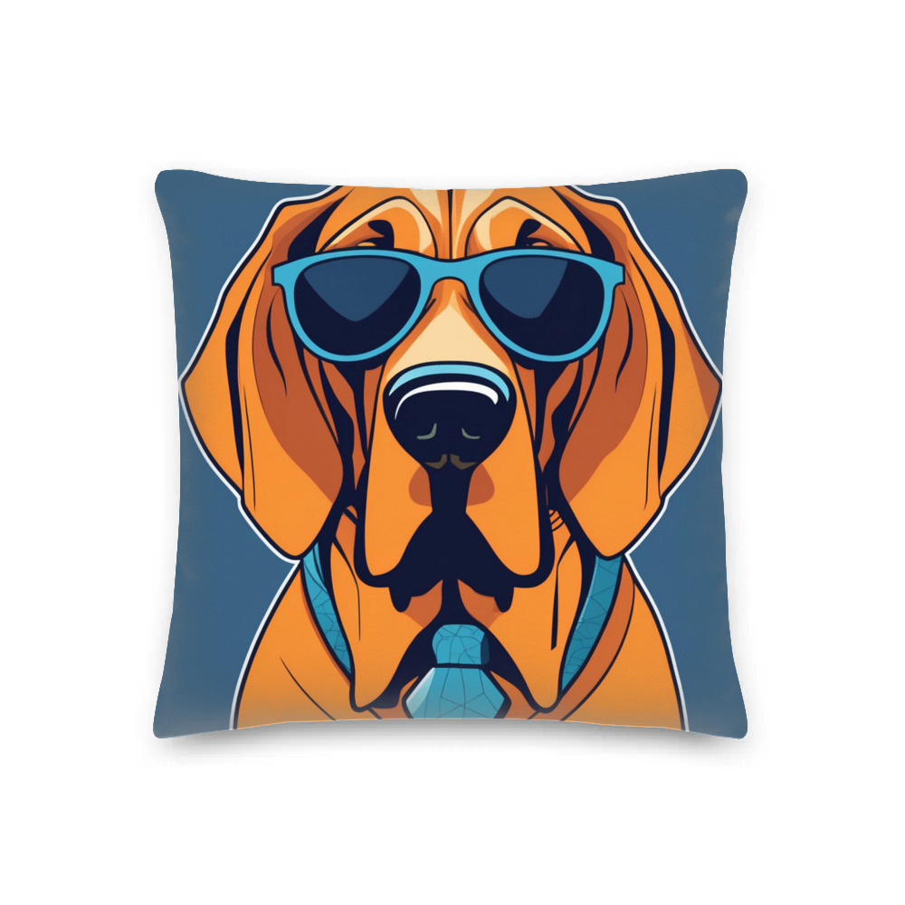 PugMug Custom Bloodhound Premium Pillow