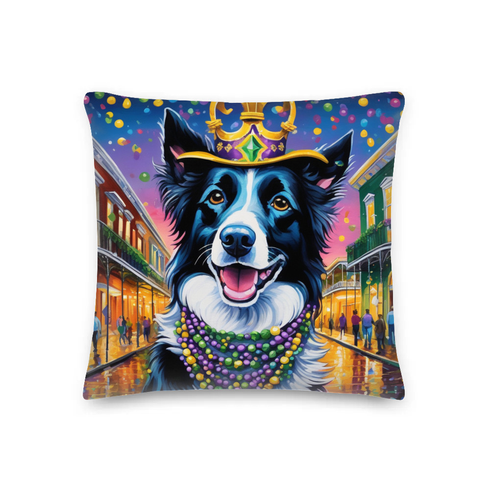 PugMug Custom Border Collie Premium Pillow