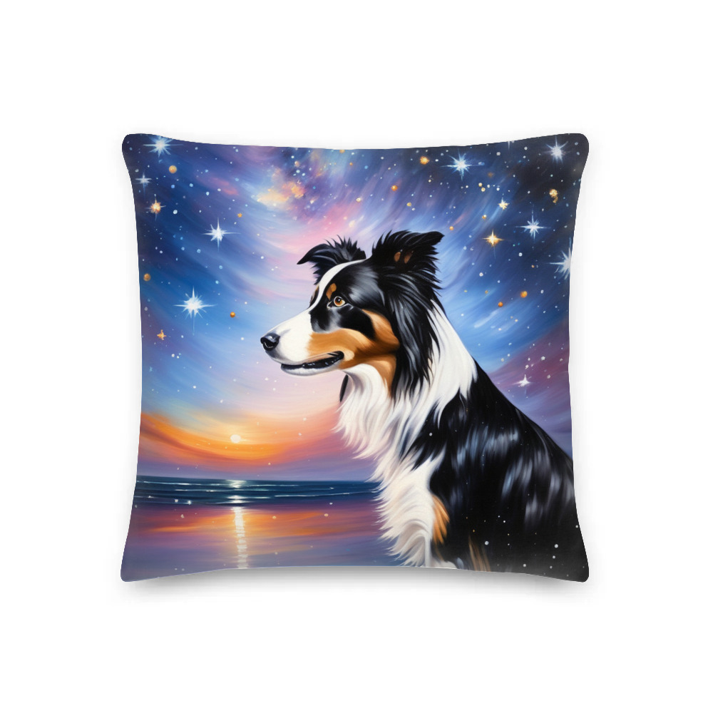 PugMug Custom Border Collie Premium Pillow