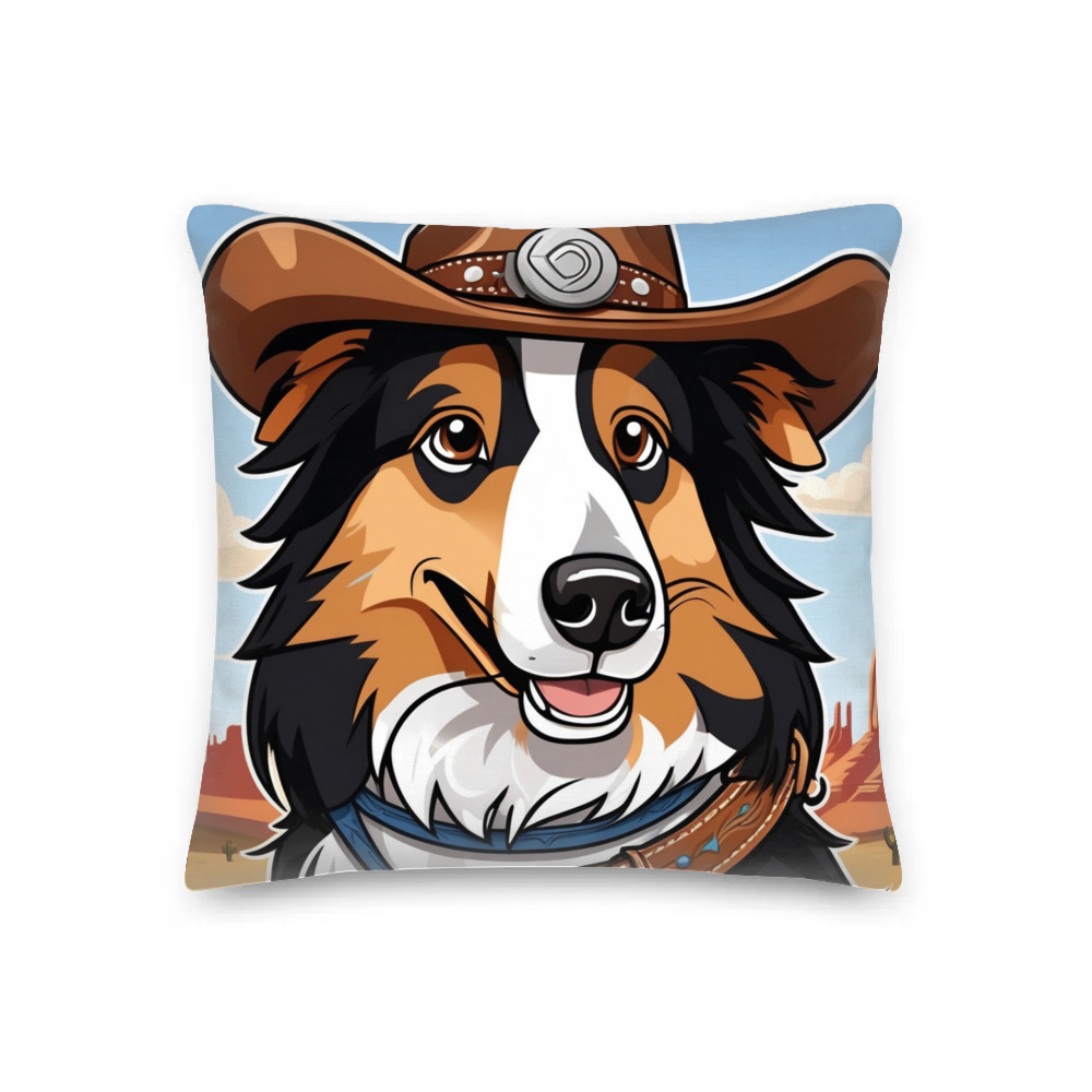 PugMug Custom Collie Premium Pillow