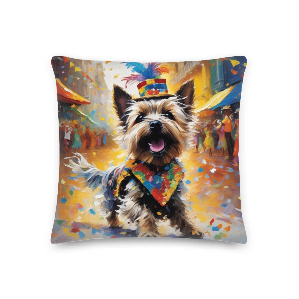 PugMug Custom Cairn Terrier Premium Pillow