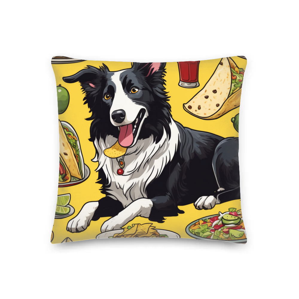 PugMug Custom Border Collie Premium Pillow
