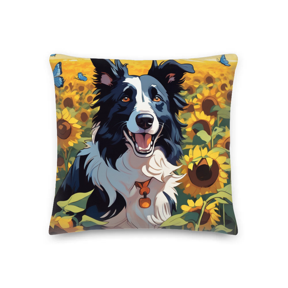 PugMug Custom Border Collie Premium Pillow