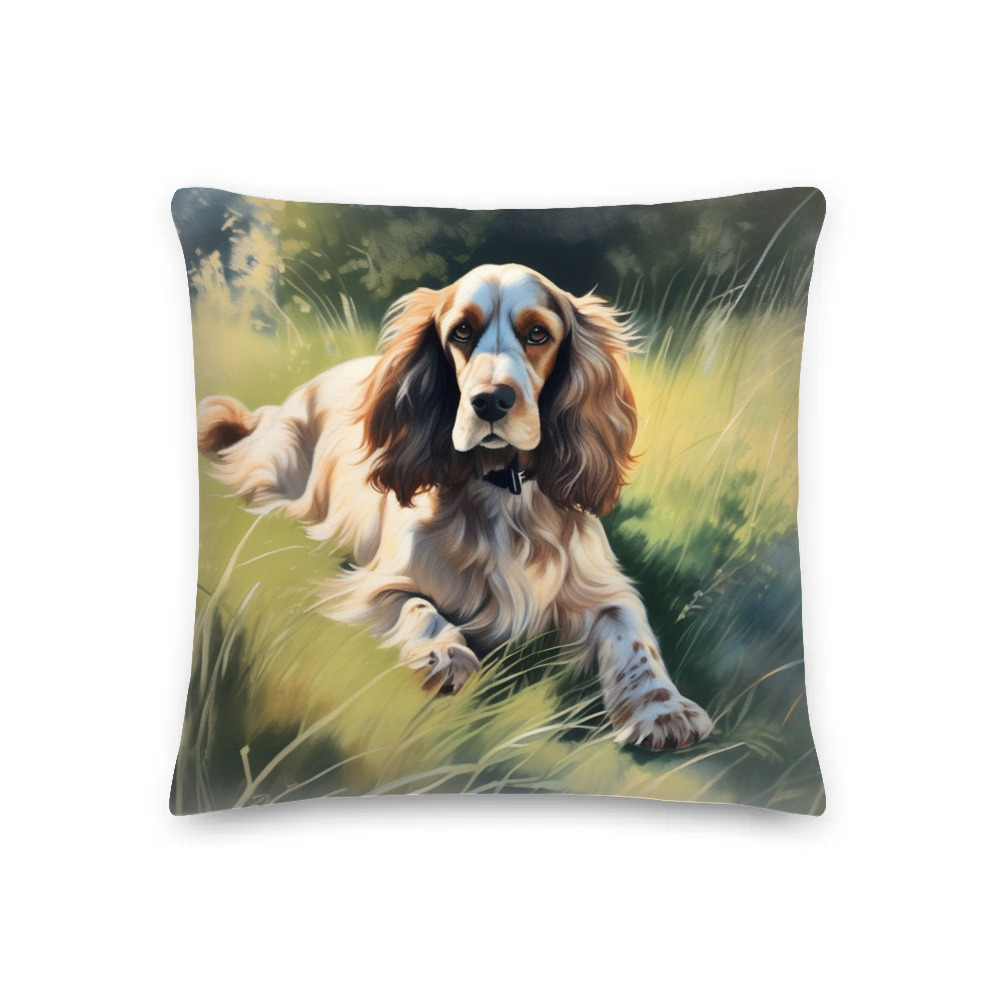 PugMug Custom English Cocker Spaniel Premium Pillow