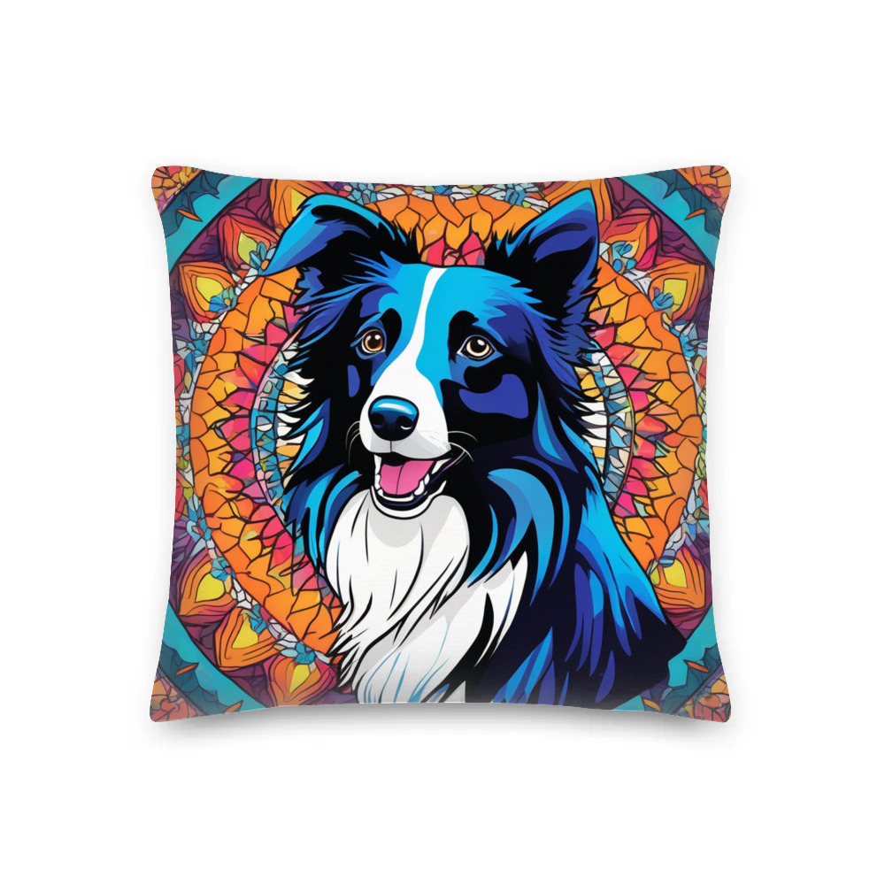PugMug Custom Border Collie Premium Pillow